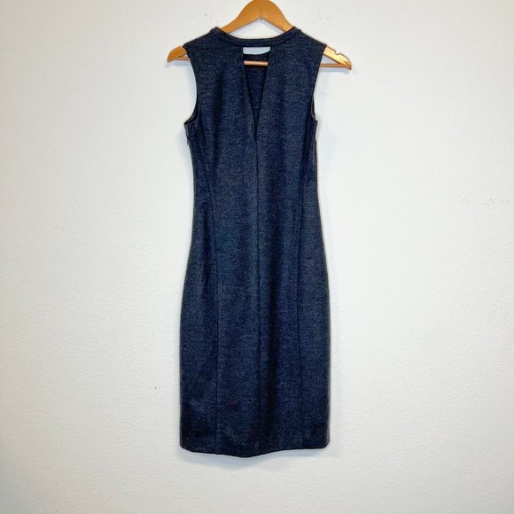 THEORY Sleeveless Wool Blend Dress - Picture 2 of 13